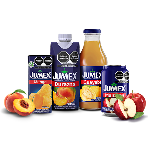 Hecho con jugo y pulpa de fruta<br><br>