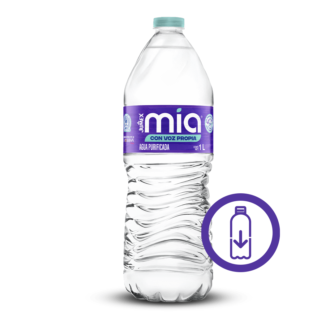 Botella con 40% menos plástico